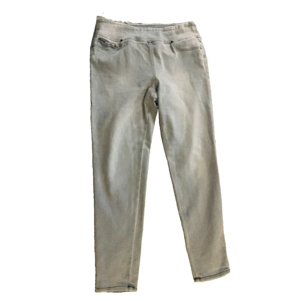 DG2 Diane Gilman Legging Jeans Women’s Pull on Soft Size Large Gray